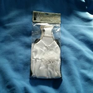 Brand new fabric  bride and groom bottle covers